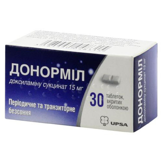 Донорміл таблетки 15 мг №30